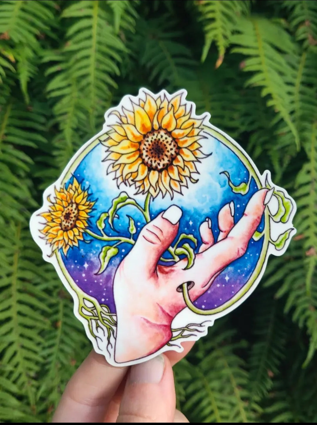 Sunflower Goddess - Sticker