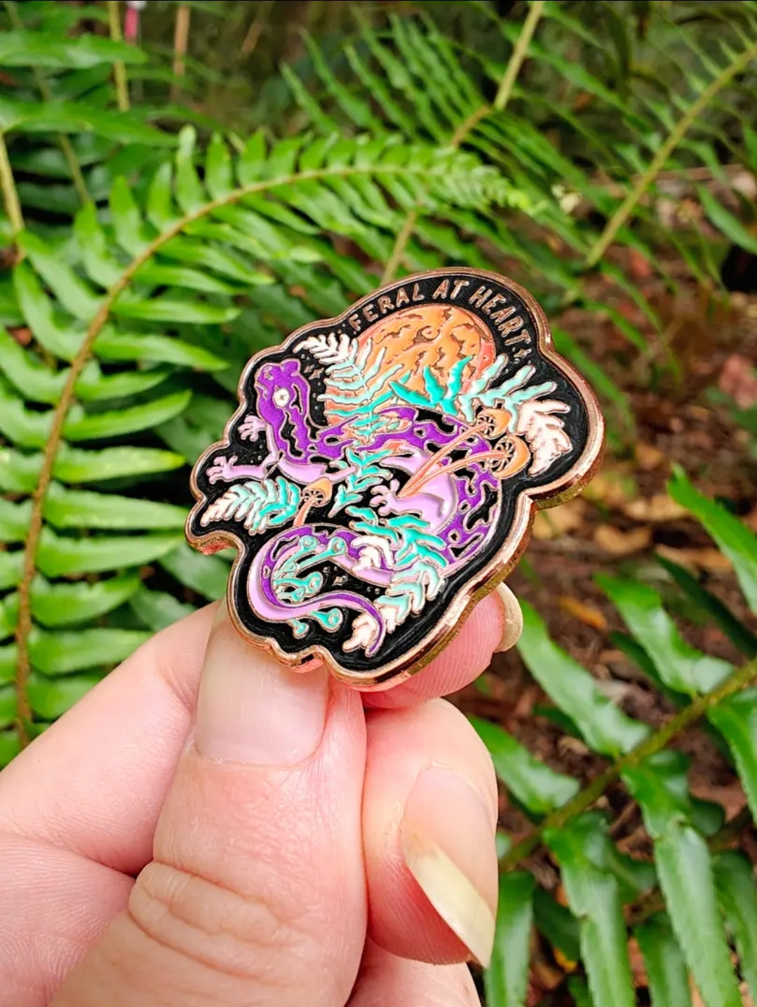 Feral at Heart - Pin