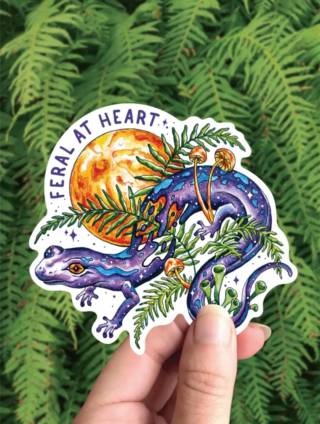 Feral at heart - Sticker